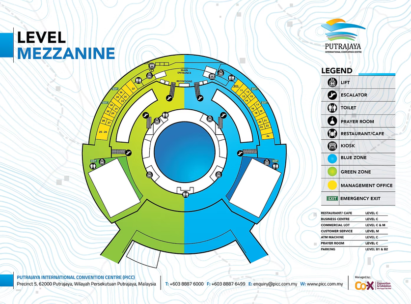 Pelan Lantai PICC — Level Mezzanine